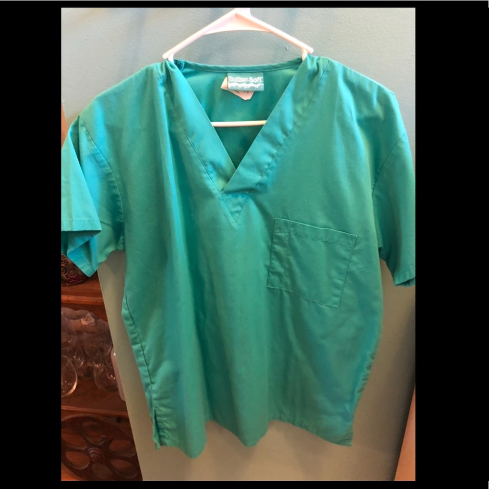 Teal scrub top
